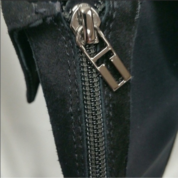 Tory Burch Kevin Over the Knee Boot - Black Willow Suede Size 6.5 - Picture 10 of 13